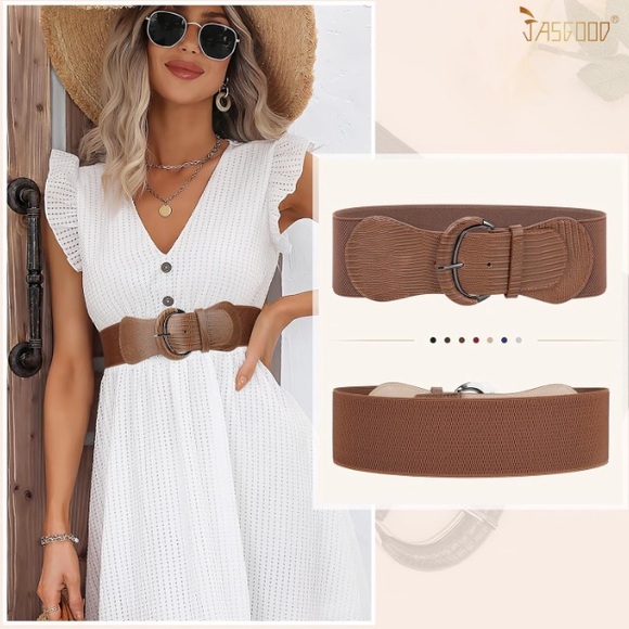 Urban Outfitters Stretchy Fall Leaf Design Elastic belt. - Picture 8 of 10